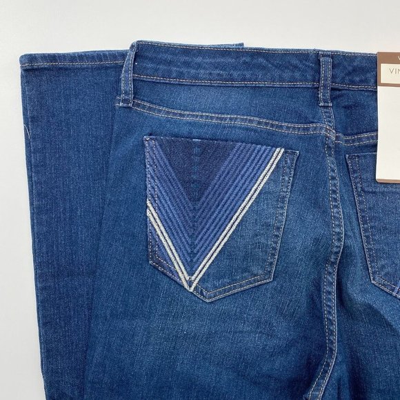 Vintage America Women's Jeans Boot-y Boot Cut Mid-Rise Slim Dark Wash sz 6 - Picture 6 of 6